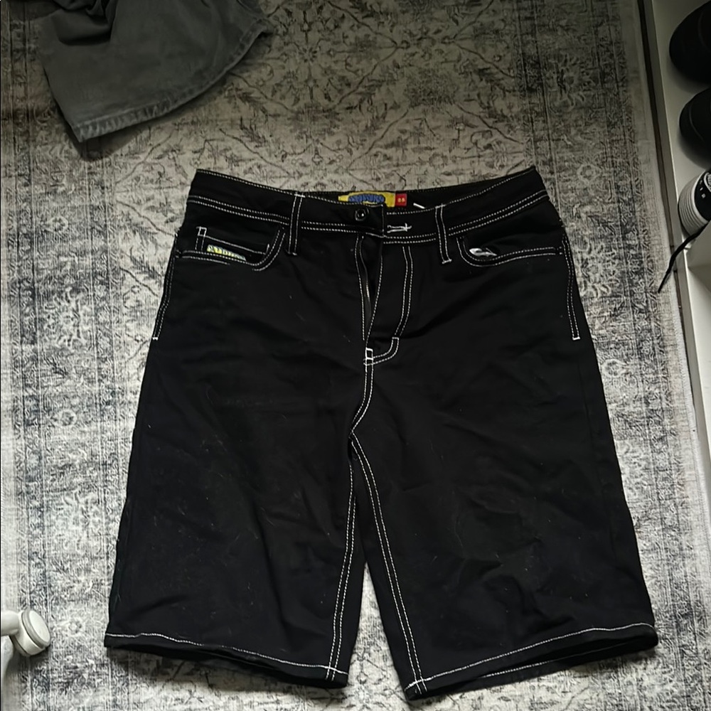 Empyre Black Jean Shorts Classic Style